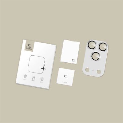 4. Szkło na obiektyw Tech-Protect Camfull Fit+ na iPhone 17 Pro Max - srebrne