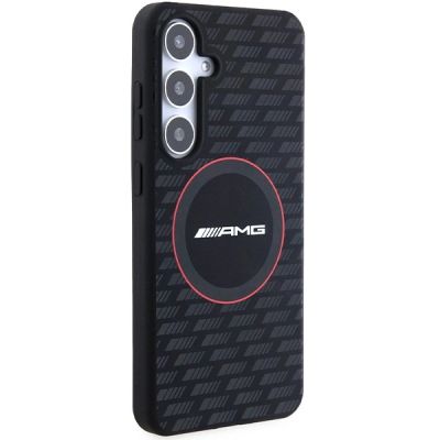4. Etui AMG Silicone Carbon Pattern MagSafe na Samsung Galaxy S24+ - czarne