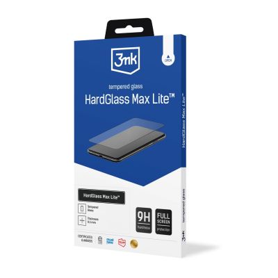 16. Szkło hartowane 3mk HardGlass Max Lite Black na Motorola Moto G55 5G