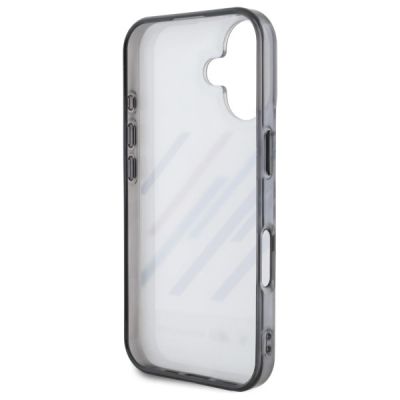 7. Etui BMW Motosport IML Random Stripes na iPhone 16 - szare