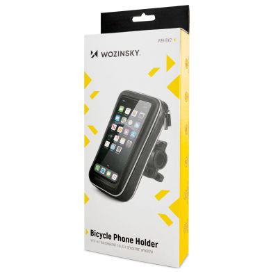 4. Wozinsky uchwyt na telefon do roweru, motocykla, hulajnogi czarny (WBHBK7)
