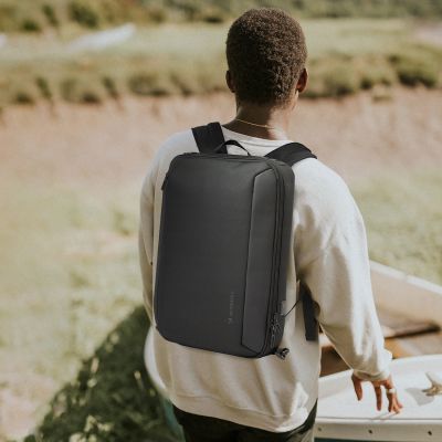 12. Plecak/torba Wozinsky Premium wodoodporny na laptopa 15,6'' z paskiem - czarny