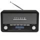 7. Radio Denver DAB-18 Retro Bluetooth - DAB/DAB+/FM - Stereo - Szare