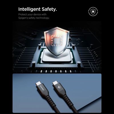 5. Kabel Spigen EB10010CCA Essential USB-C / USB-C 100W 100CM - czarny