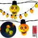 GIRLANDA HALLOWEEN CZASZKI 10LED