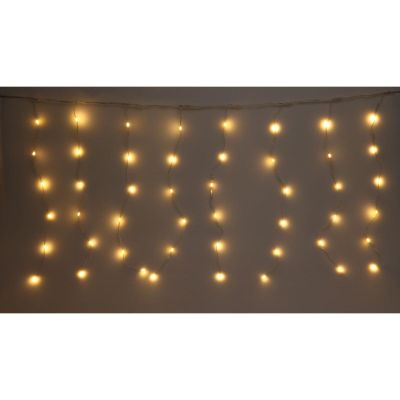 5. LAMPKI CHOINKOWE KURTYNA ŚWIETLNA ZEW/WEW 400 LED WW 200X200CM Z PILOTEM CIEPŁY BIAŁY