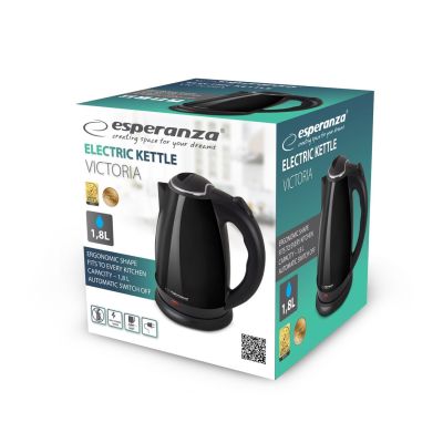 15. ESPERANZA CZAJNIK ELEKTRYCZNY VICTORIA 1.8 L CZARNY EKK113K