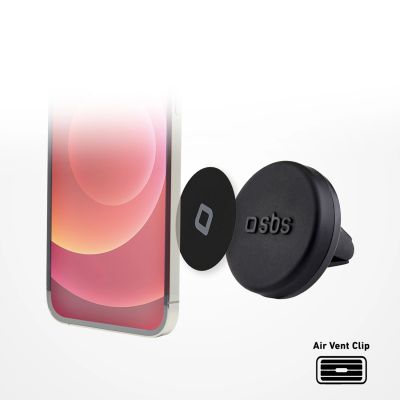 6. Uchwyt na smartfona SBS TESUPPUNIVAIRMAG magnetyczny, na kratkę nawiewu - czarny