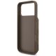 7. Etui Guess 4G Cardslots & Magnetic Closure Crossbody na iPhone 18 Pro / 17 Pro - brązowe