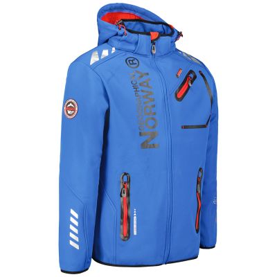 7. Softshell męski Geographical Norway ROYAUTE DB ROYAL BLUE  RED MEN 068 (WY2170H/GN-ROYAL BLUE / RED)