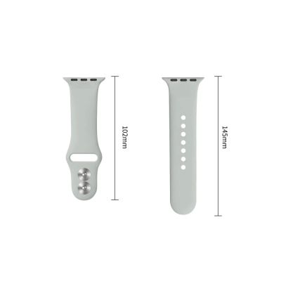 3. Pasek Tech-Protect Silicone na Apple Watch 44 / 45 / 46 / 49 mm - szary