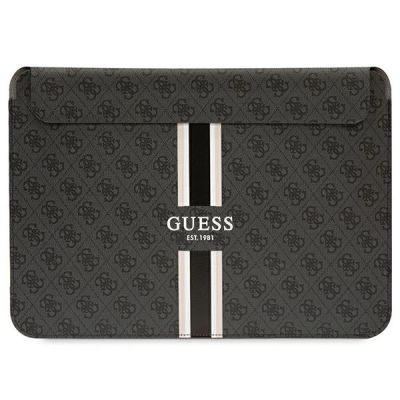 Pokrowiec Guess 4G Printed Stripes na laptopa 16" - czarny