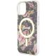6. Etui Guess Flower MagSafe na iPhone 14 Plus - czarne