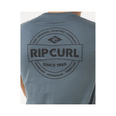 3. Koszulka RIP CURL Staple Tee turkusowy