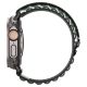 6. Pasek Pasek Spigen WBF1 na Apple Watch 44 / 45 / 46 / 49 mm - czarno-zielony