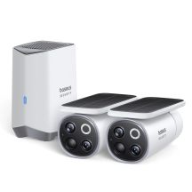 Zewnętrzny zestaw monitoringu Baseus Security S1 Pro Dual 3K (2 kamery) – biały