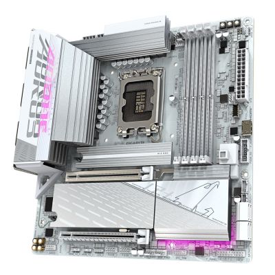 4. GIGABYTE B860M AORUS ELITE WF6E ICE Intel B860 LGA 1851 (Socket V1) micro ATX