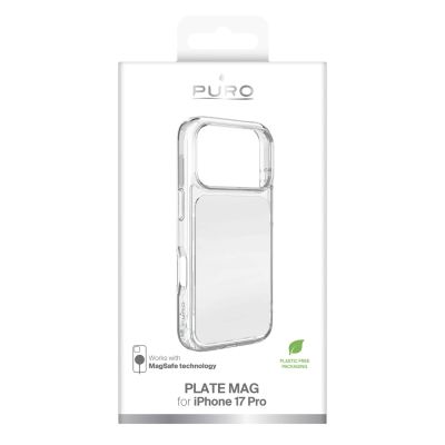 2. Etui Puro Plate Mag na iPhone 17 Pro kompatybilne z MagSafe - białe