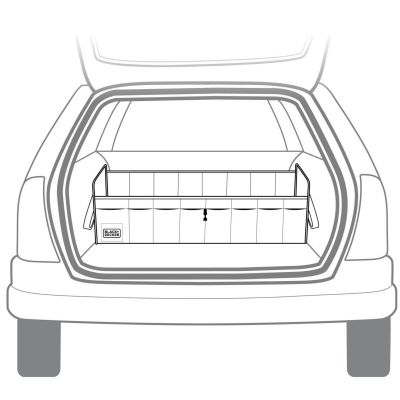 38. ORGANIZER SCHOWEK 4 KOMORY SKŁADANY 110X30X30cm BLACK + DECKER