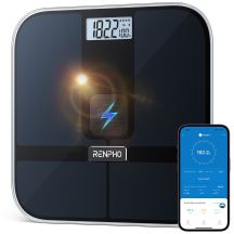 Renpho Elis Solar 2 Kwadrat Czarny Elektroniczna waga osobista