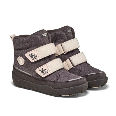 Buty zimowe barefoot z wełną z recyklingu Affenzahn Comfy Rhino (01250-80028)
