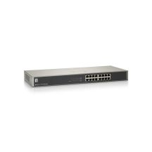 LevelOne GSW-1657 łącza sieciowe Nie zarządzany Gigabit Ethernet (10/100/1000) Czarny, Szary