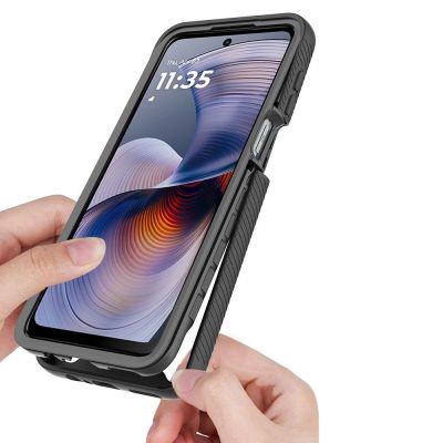 2. Etui Tech-Protect Defense na Motorola Moto G15 / G15 Power / G05 / E15 - czarne