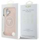8. Etui Guess IML Metal Glitter 4G Circle Triangle MagSafe na iPhone 16 - różowe