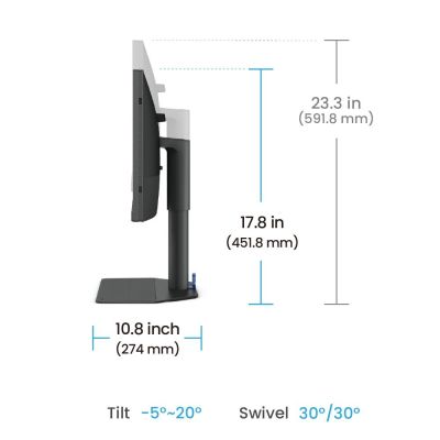 5. BenQ SW242Q monitor komputerowy 61,2 cm (24.1") 2560 x 1600 px WQXGA LED Czarny