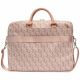 3. Torba Guess GCube Stripes na laptopa 16" - różowa
