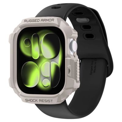 3. Etui Spigen Rugged Armor na Apple Watch 42 mm - beżowe