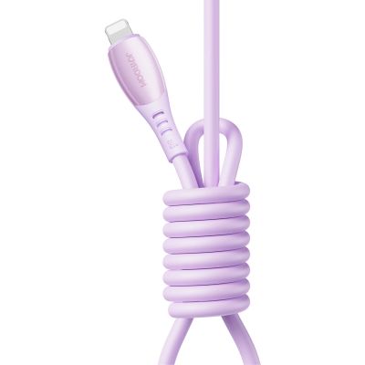2. Kabel Joyroom S-A59 Vibrant Series 30W USB-C - Lightning 1,2m - fioletowy