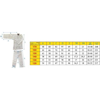 9. KIMONO ENERO JUDO AIKIDO 150CM NIEBIESKIE
