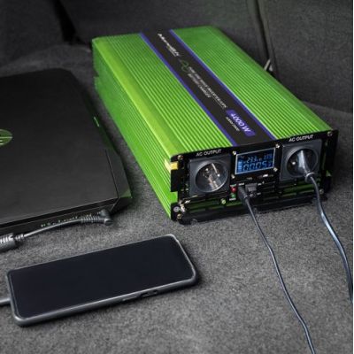 9. QOLTEC PRZETWORNICA NAPIĘCIA MONOLITH | ŁADOWANIE BATERII | UPS | 2000W | 4000W | 12V NA 230V | CZYSTY SINUS | LCD