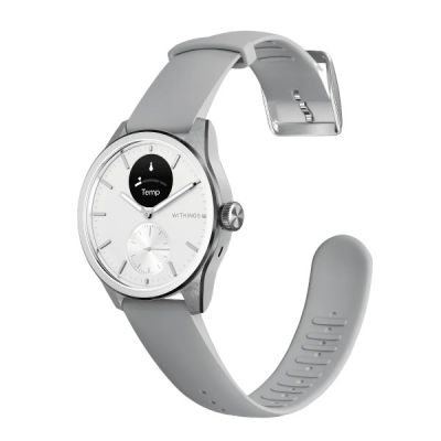 Zegarek Withings Scanwatch 2 z funkcją EKG, pomiarem pulsu i SPO2 oraz mierzeniem aktywności fizycznej i snu (42mm, white)