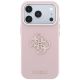 3. Etui Guess Grained & Big Resin Logo na iPhone 18 Pro / 17 Pro - różowe