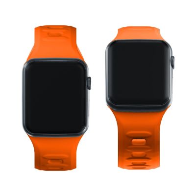 6. Pasek silikonowy 3mk Silicone Watch Strap do Apple Watch 38 / 40 / 41 mm - pomarańczowy