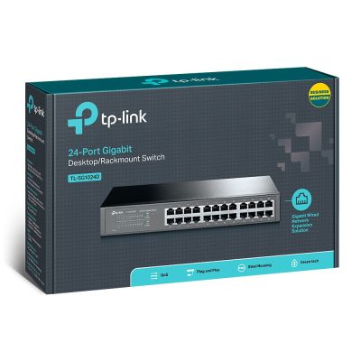 10. Switch TP-LINK TL-SG1024D (24x 10/100/1000Mbps)