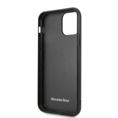 4. Etui Mercedes Wood Line Rosewood na iPhone 11 Pro Max - brązowe