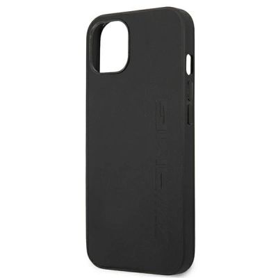 6. Etui Mercedes AMG Leather Hot Stamped na iPhone 13 / 14 / 15 - czarne