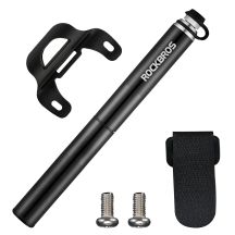 Pompka rowerowa Rockbros JG-PB-004 lekka z manometrem - czarna