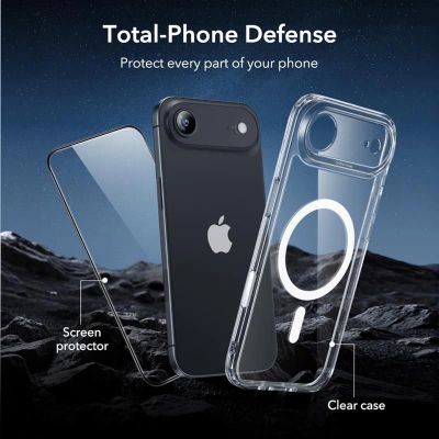 5. Zestaw ESR Classic Hybrid MagSafe + Szkło hartowane na iPhone 17 Air- przezroczyste