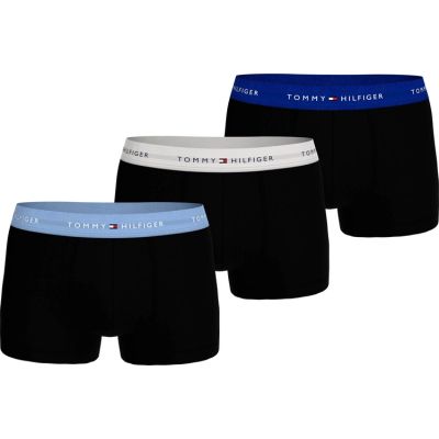 Tommy Hilfiger 3-Pack bokserki majtki męskie czarne bawełna wygodne