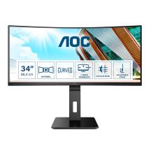 AOC P2 CU34P2A LED display 86,4 cm (34") 3440 x 1440 px Quad HD Czarny