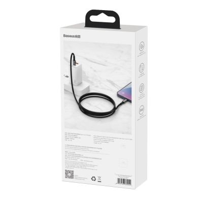 6. Kabel Baseus CATLWJ-A01 Lightning - USB-C PD 20W 480Mb/s 2m - czarny