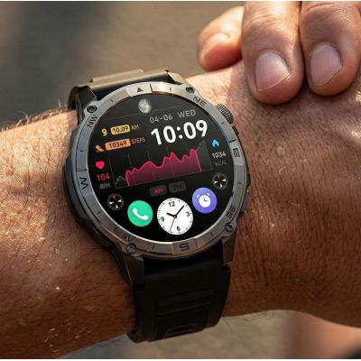 2. Smartwatch Gravity Czarny Pasek + Bransoleta GT46-1