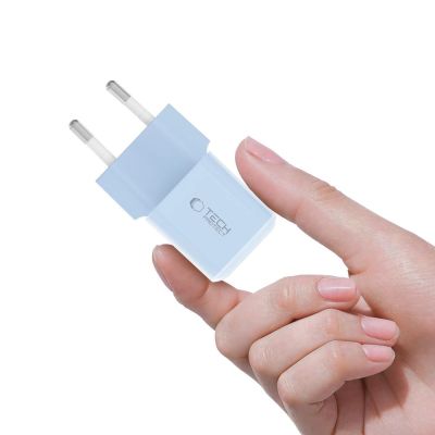 5. Ładowarka sieciowa Tech-Protect NCM25 USB-C PD 25W - niebieska