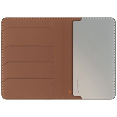 2. Etui na paszport UNIQ Belmont z Apple    Find My blokada RFID karmelowy beżowy