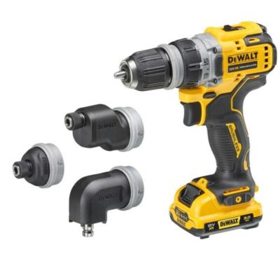 9. Wiertarko-wkrętarka z 4 głowicami 12V DCD703L2T DEWALT
