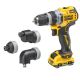 9. Wiertarko-wkrętarka z 4 głowicami 12V DCD703L2T DEWALT